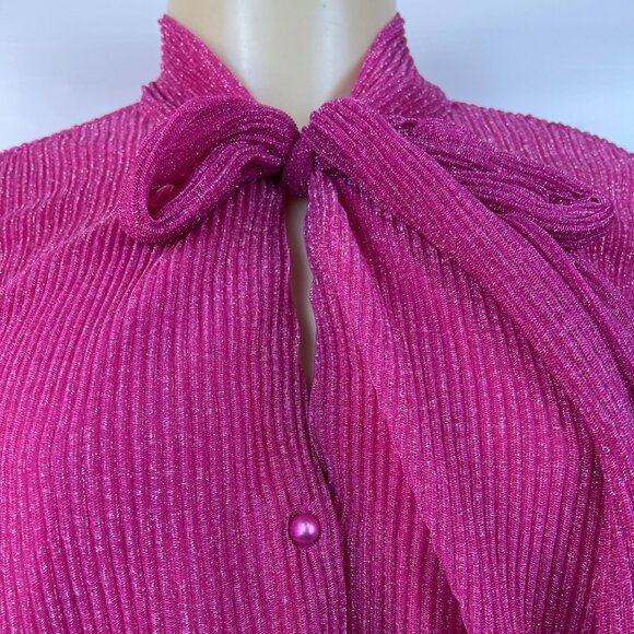 Kristinit Women's Fuchsia Blouse Sz M - Picture 6 of 9